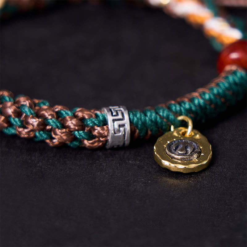Unisex Tibetan Camel Bone Luck Rope Spiritual Bracelet