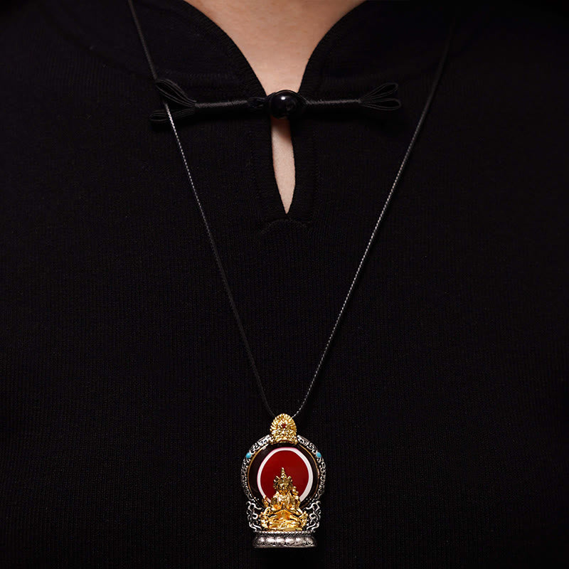 Avalokiteshvara Copper Pendant | Spiritual Healing Necklace