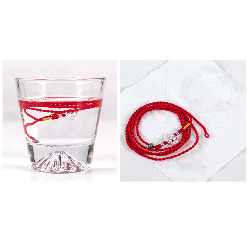 Adjustable Cinnabar Red String Belly Chain for Peace & Blessings
