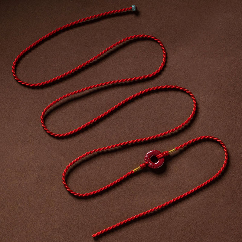 Adjustable Cinnabar Red String Belly Chain for Peace & Blessings