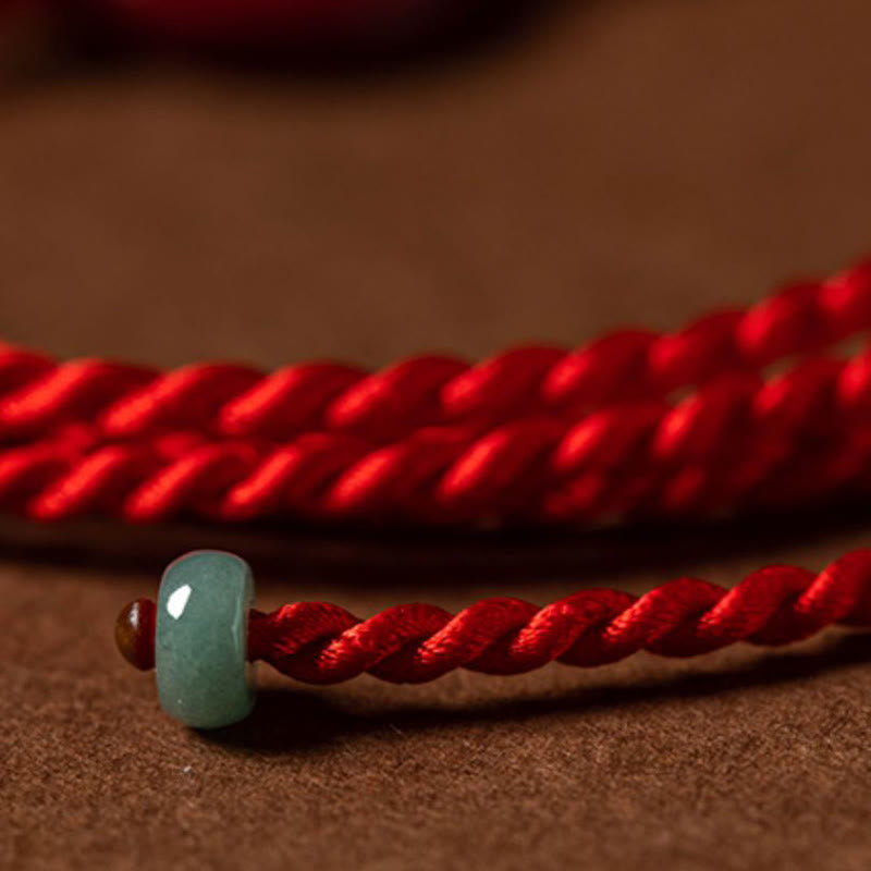 Adjustable Cinnabar Red String Belly Chain for Peace & Blessings
