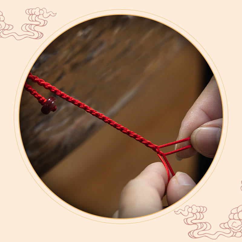 Cinnabar Blessing Red String Belly Chain for Calm & Protection