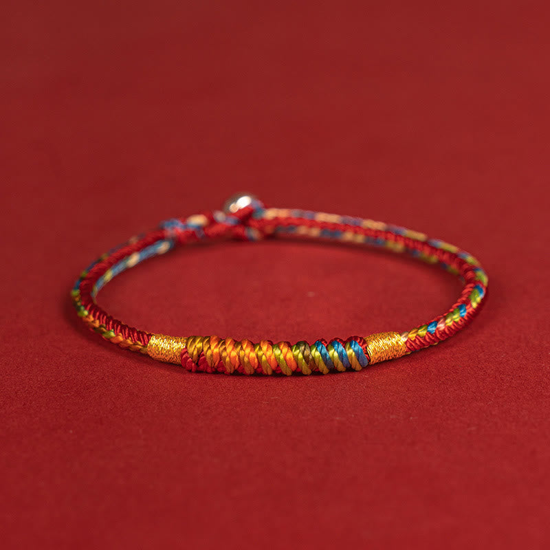 Multicolor Red String 925 Silver Protection Bracelet