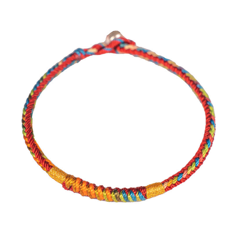 Multicolor Red String 925 Silver Protection Bracelet