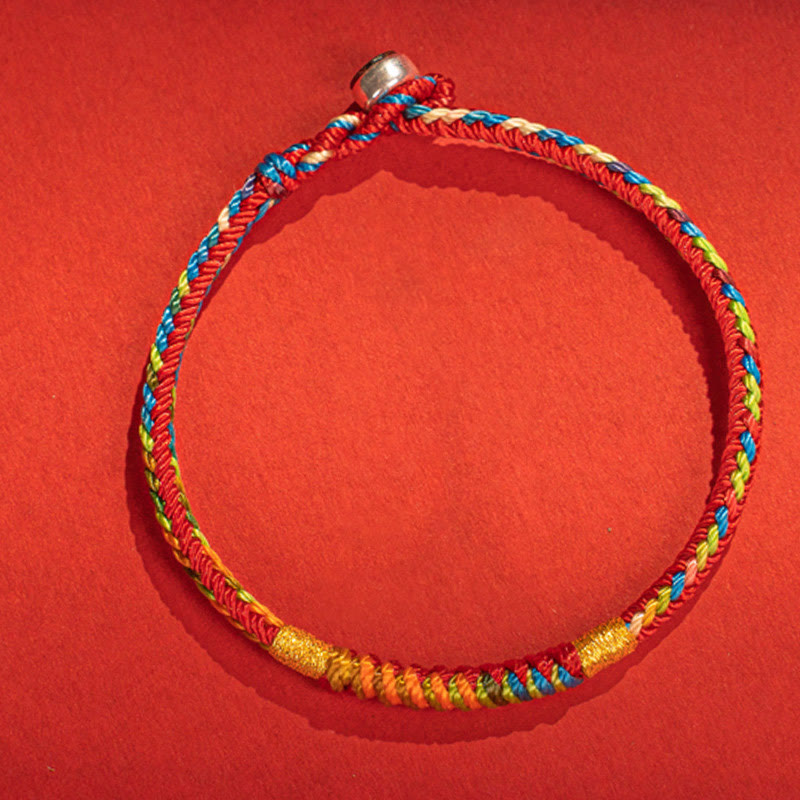 Multicolor Red String 925 Silver Protection Bracelet