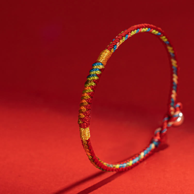 Multicolor Red String 925 Silver Protection Bracelet