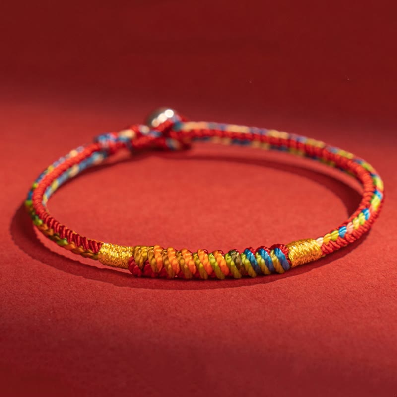 Multicolor Red String 925 Silver Protection Bracelet