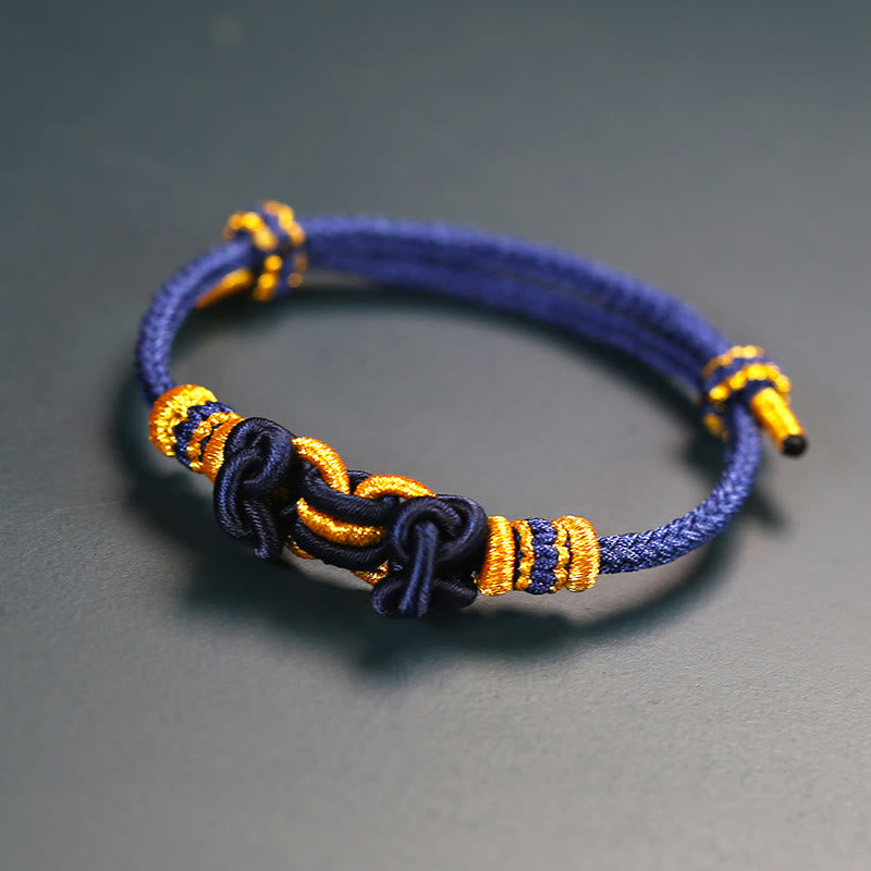 Unisex Red String Saddle Knot Strength Bracelet