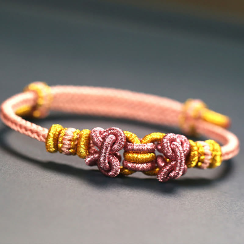 Unisex Red String Saddle Knot Strength Bracelet