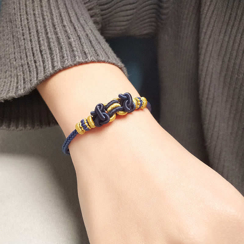 Unisex Red String Saddle Knot Strength Bracelet
