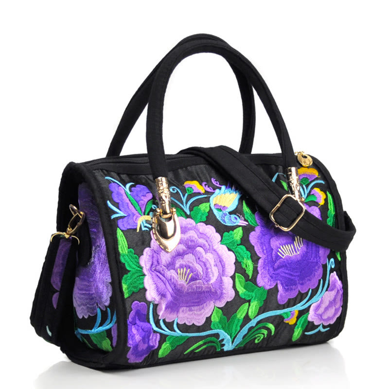 Canvas Crossbody Bag with Double-Sided Embroidery | Spiritual Accessories
