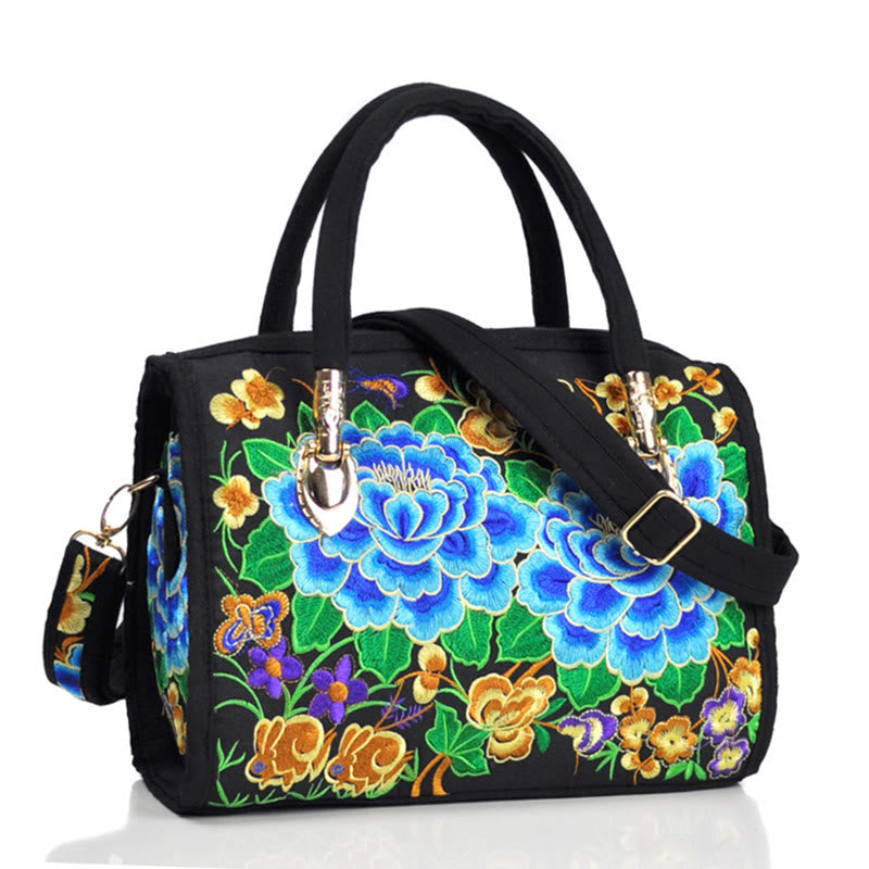 Canvas Crossbody Bag with Double-Sided Embroidery | Spiritual Accessories
