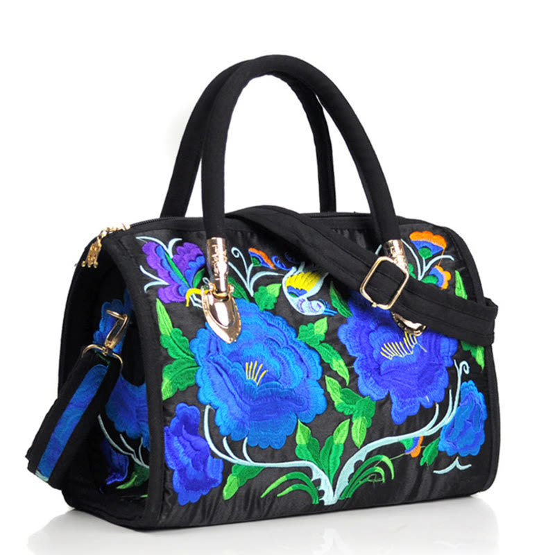 Canvas Crossbody Bag with Double-Sided Embroidery | Spiritual Accessories