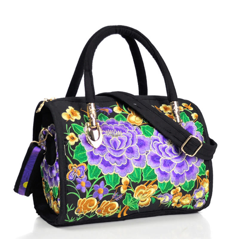 Canvas Crossbody Bag with Double-Sided Embroidery | Spiritual Accessories