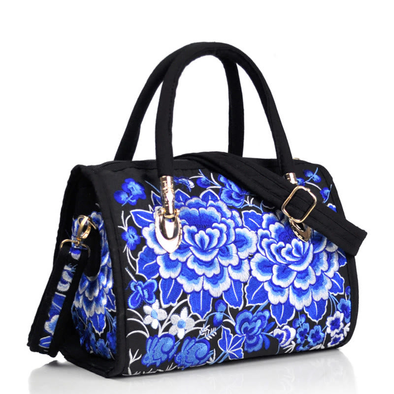 Canvas Crossbody Bag with Double-Sided Embroidery | Spiritual Accessories