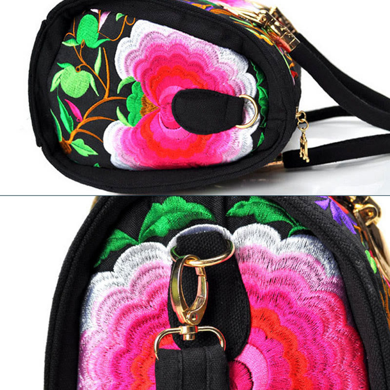Canvas Crossbody Bag with Double-Sided Embroidery | Spiritual Accessories