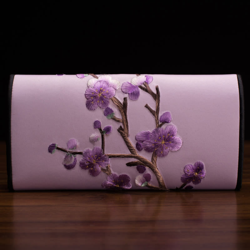 Plum Blossom Su Embroidery Spiritual Handbag 20cm x 10cm