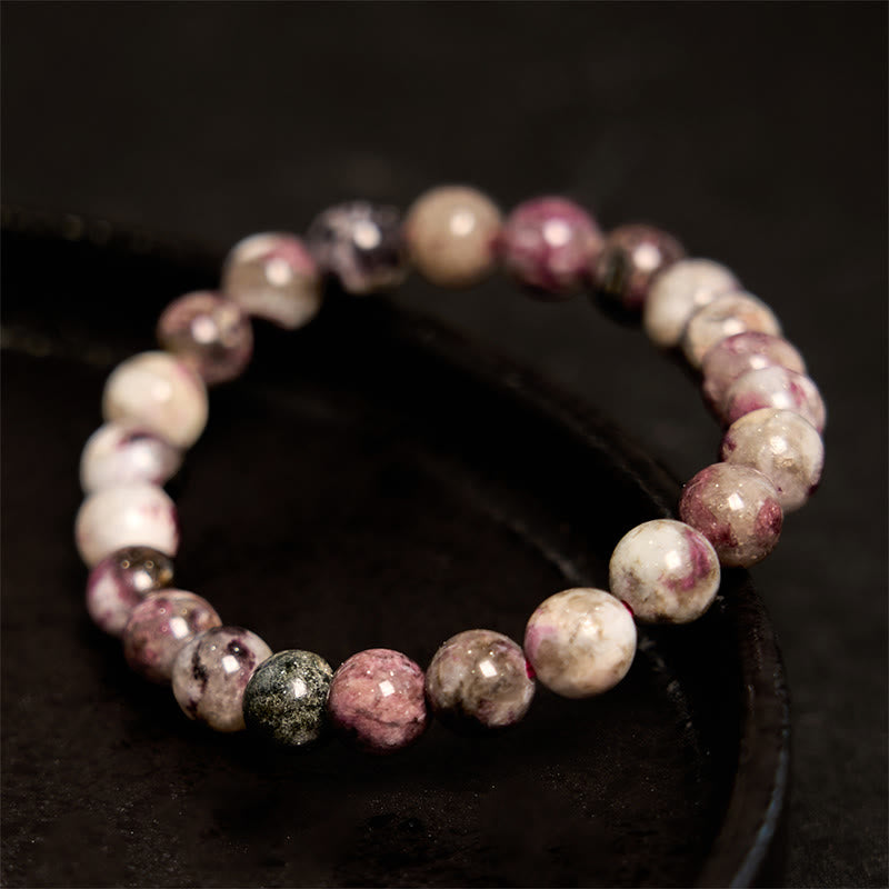 8mm Plum Blossom Tourmaline Balance Spiritual Bracelet