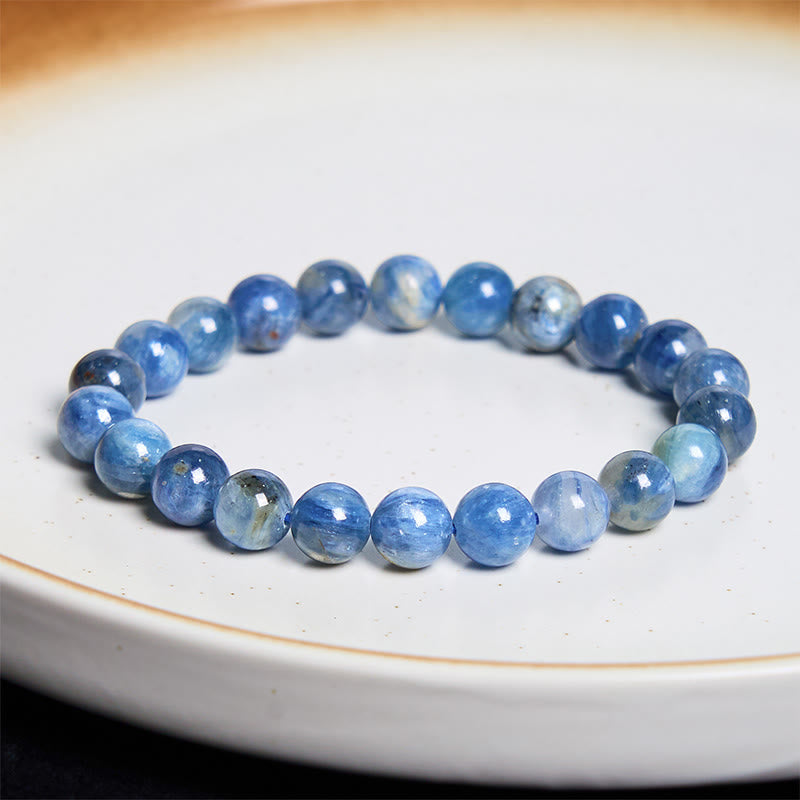 8mm Kyanite Spiritual Healing Bracelet for Calm & Communication