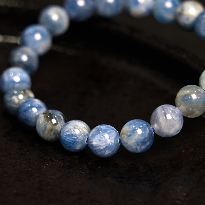 8mm Kyanite Spiritual Healing Bracelet for Calm & Communication