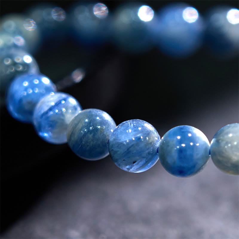 8mm Kyanite Spiritual Healing Bracelet for Calm & Communication