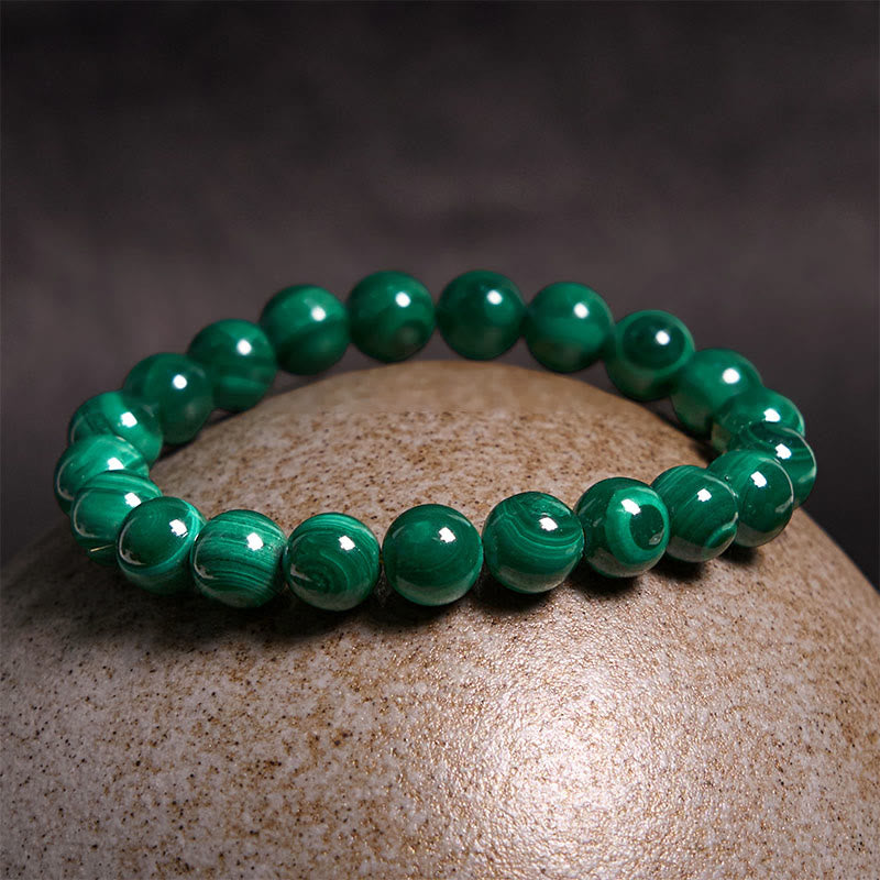 10mm Malachite Protection Bracelet for Calmness