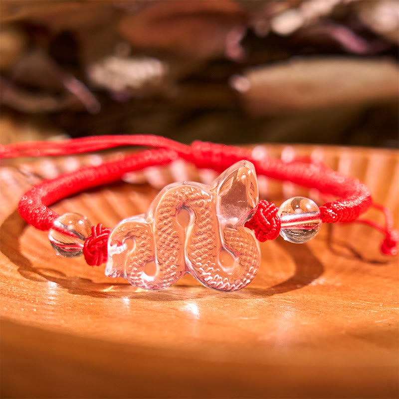 Chinese Zodiac Jewelry Snake Protection Bundle Jade & Crystal Set