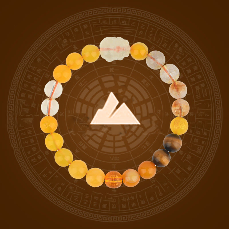 8mm Five Elements Pixiu Wealth Bracelet for Prosperity