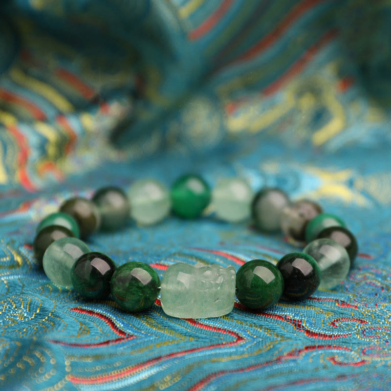 Five Elements 10mm Agate Luck Bracelet for Balance