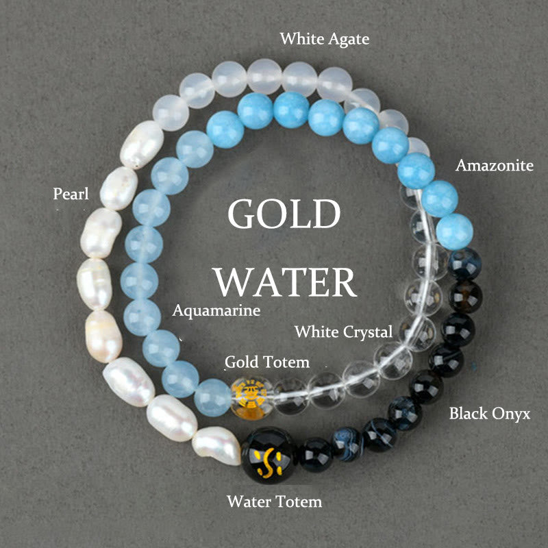 6mm Five Elements Spiritual Protection Bracelet for Harmony