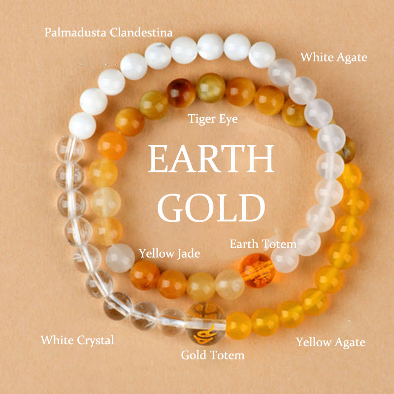 6mm Five Elements Spiritual Protection Bracelet for Harmony