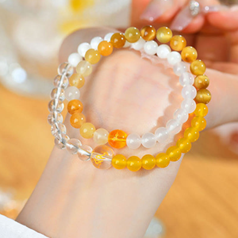 6mm Five Elements Spiritual Protection Bracelet for Harmony