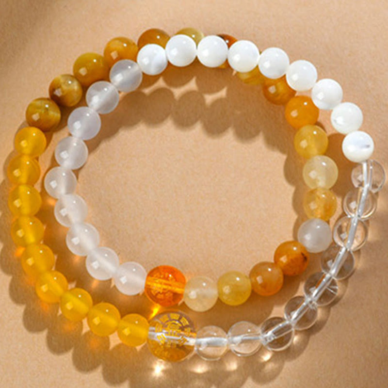 6mm Five Elements Spiritual Protection Bracelet for Harmony