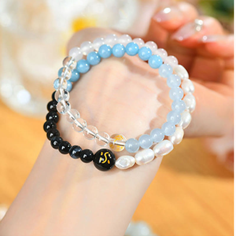 6mm Five Elements Spiritual Protection Bracelet for Harmony