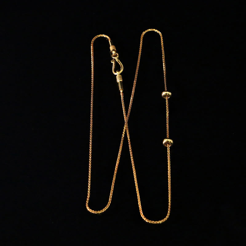 Yellow Jambhala Om Mani Padme Hum Necklace Pendant