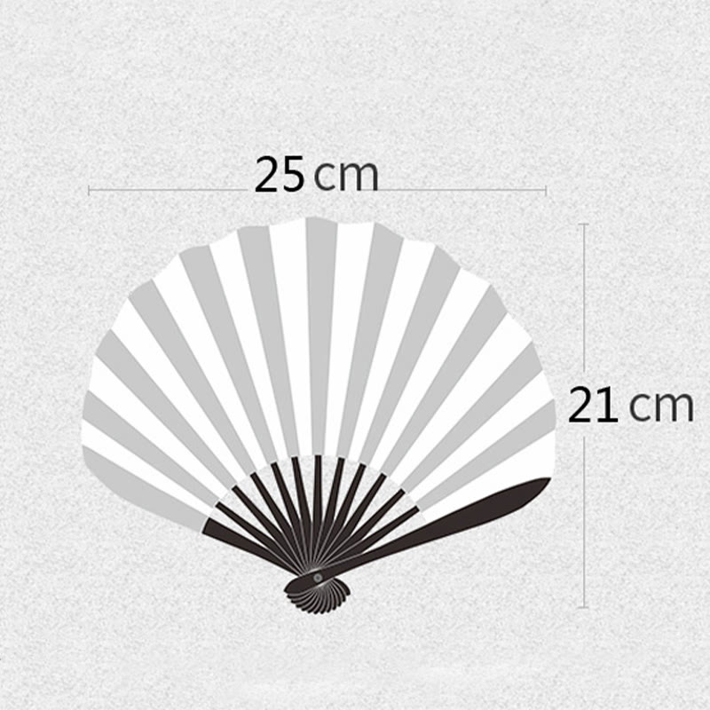 Retro Flower Embroidery Chinese Folding Fan 21cm