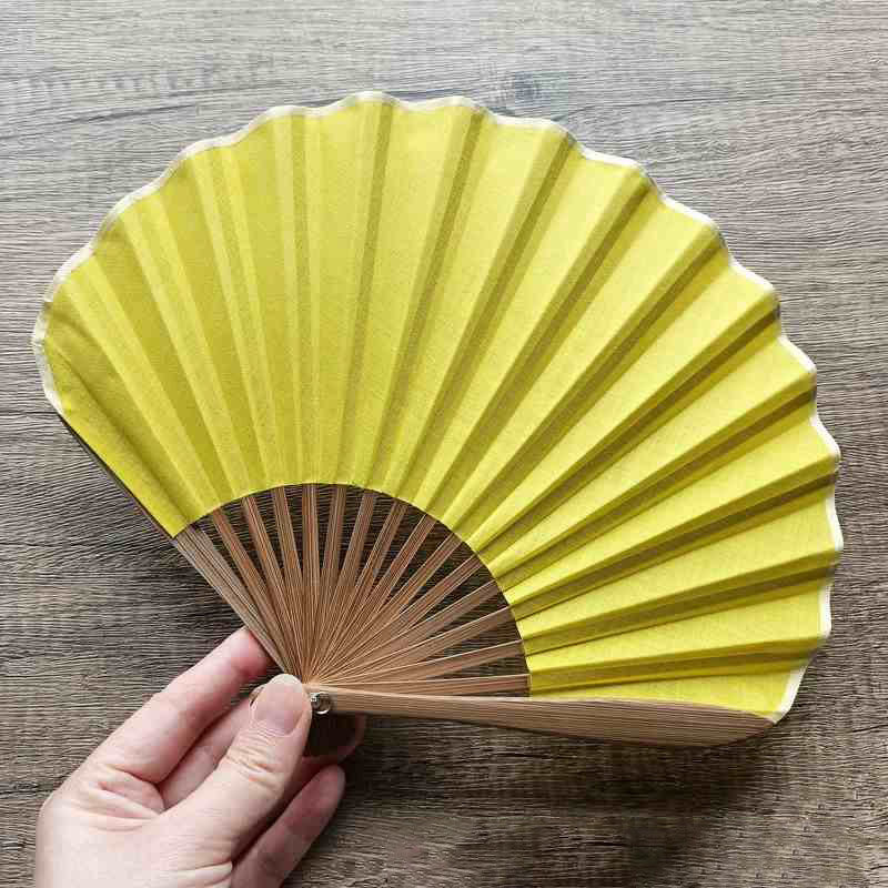 22cm Bamboo Folding Fan | Solid Color Handheld Fan