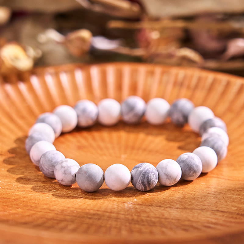 Grounding Obsidian Bracelet Neutral Tone for Balance & Protection