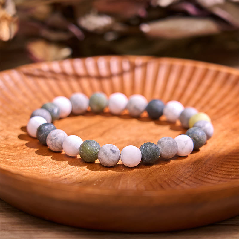 Grounding Obsidian Bracelet Neutral Tone for Balance & Protection