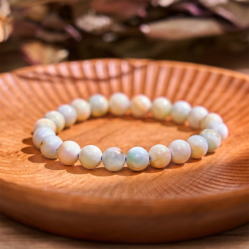 Grounding Obsidian Bracelet Neutral Tone for Balance & Protection