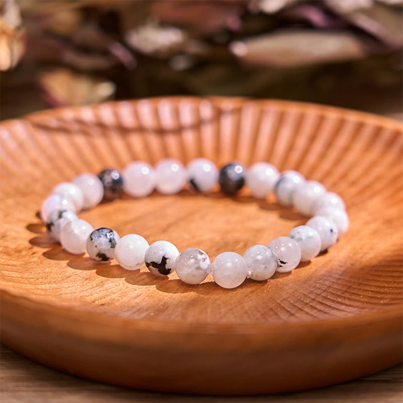 Grounding Obsidian Bracelet Neutral Tone for Balance & Protection