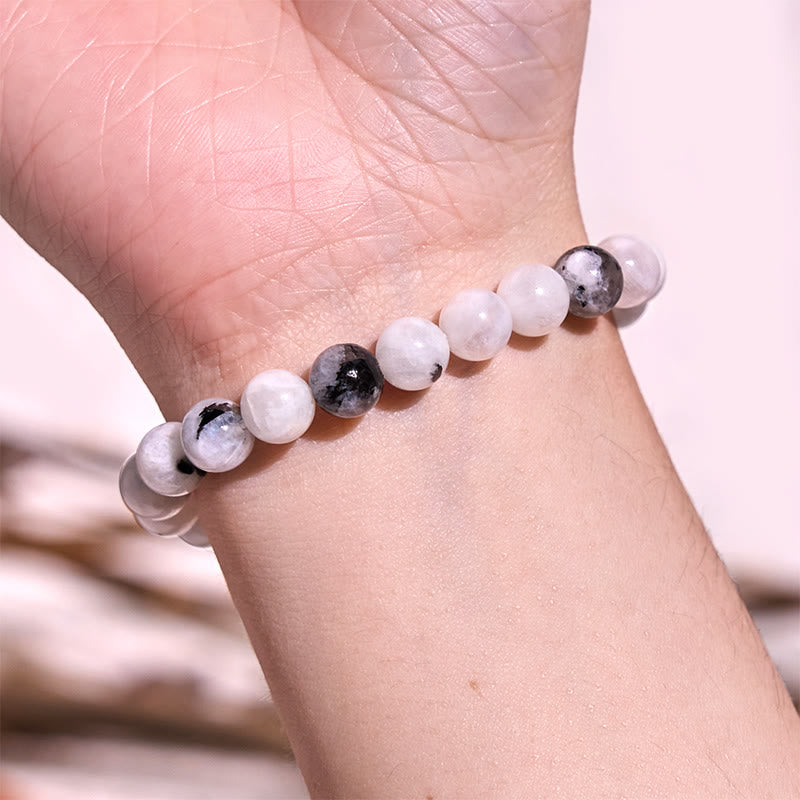 Grounding Obsidian Bracelet Neutral Tone for Balance & Protection