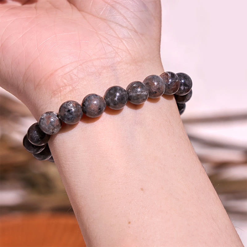 Grounding Obsidian Bracelet Neutral Tone for Balance & Protection