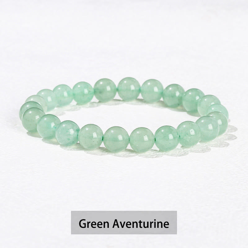 Various Crystal Healing Bracelet with Amethyst, Aventurine & Rose Quartz