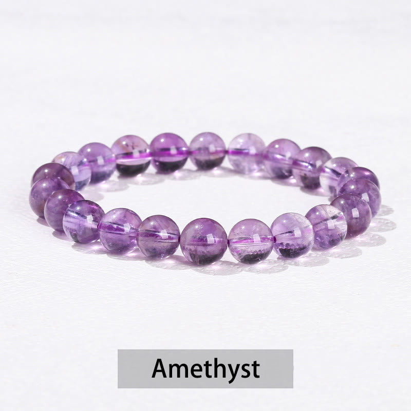 Various Crystal Healing Bracelet with Amethyst, Aventurine & Rose Quartz