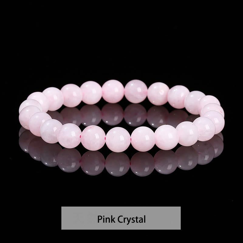 Various Crystal Healing Bracelet with Amethyst, Aventurine & Rose Quartz