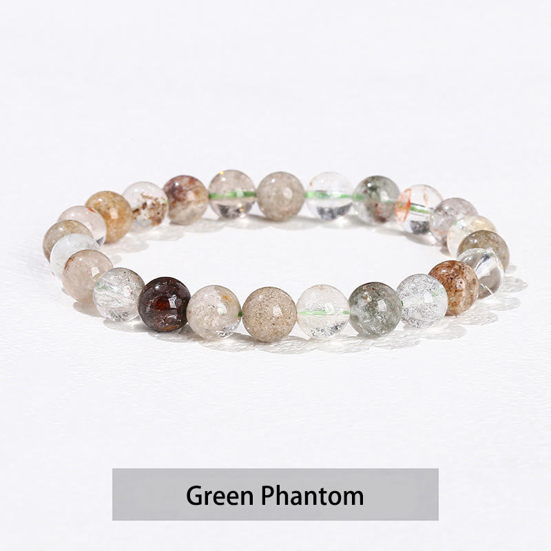 Various Crystal Healing Bracelet with Amethyst, Aventurine & Rose Quartz