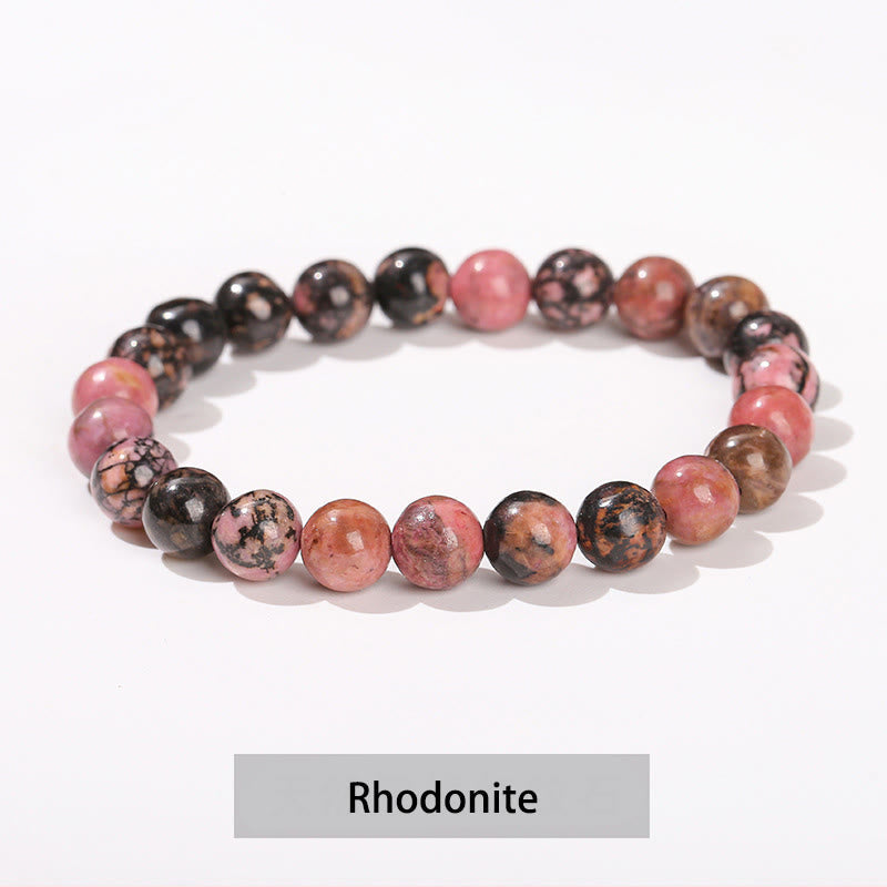 Various Crystal Healing Bracelet with Amethyst, Aventurine & Rose Quartz