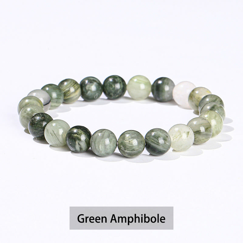 Various Crystal Healing Bracelet with Amethyst, Aventurine & Rose Quartz