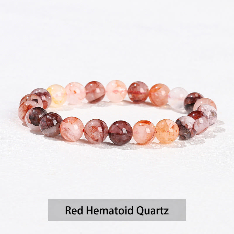 Various Crystal Healing Bracelet with Amethyst, Aventurine & Rose Quartz